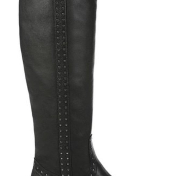 NEW SAM EDELMAN Prina Leather Riding Boot STUDDED - Picture 4 of 7